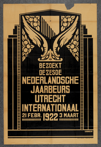 700057 Affiche voor de 6e Jaarbeurs te Utrecht.